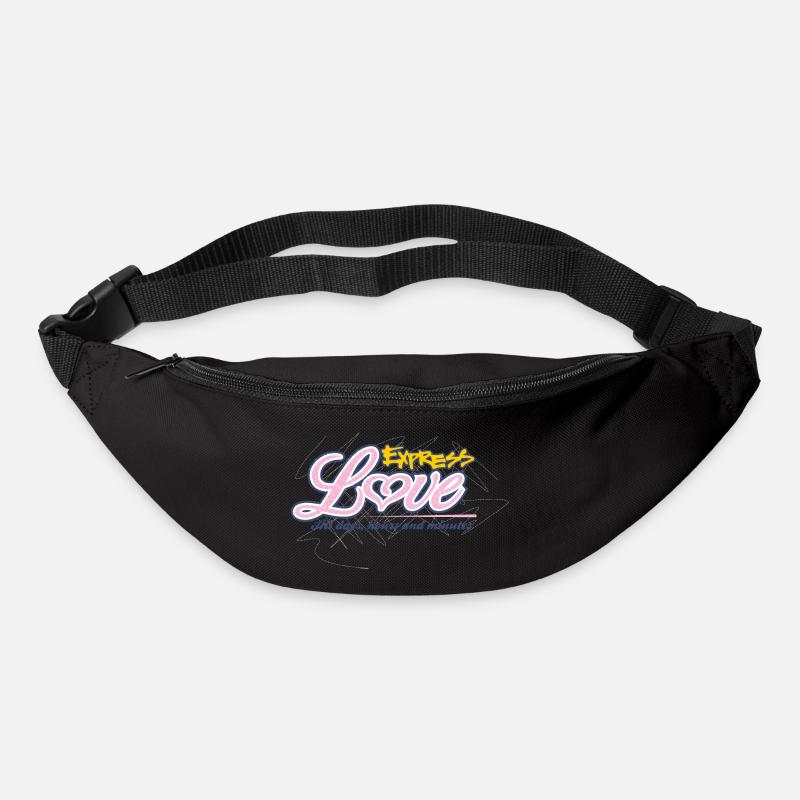 Liebe - Gürteltasche - Schwarz