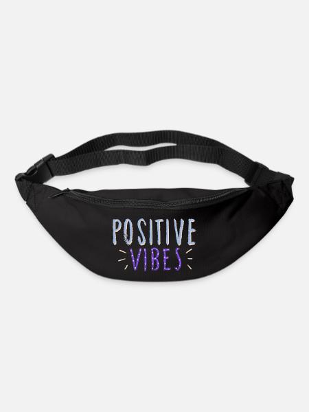 ondes positives - Sac banane - noir