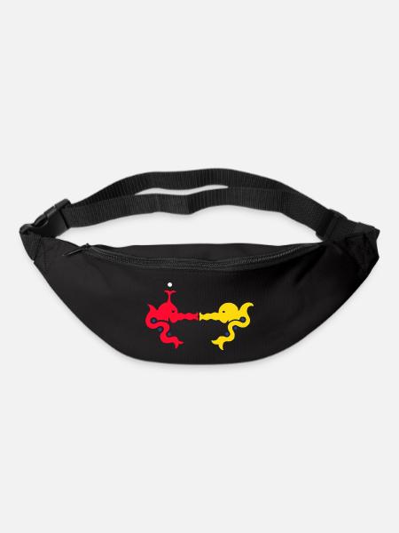 Le baiser sous la mer - Sac banane - noir