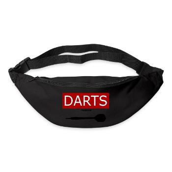 Darts Leidenschaft Passion WM Fans Geschenk - Gürteltasche - Schwarz - Vorne