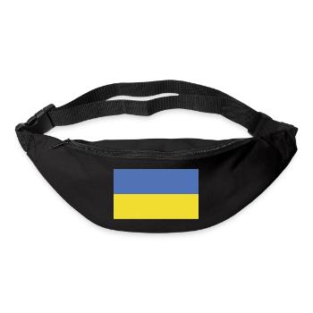 Drapeau de l’Ukraine - Sac banane - noir - Devant