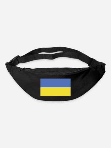 Ukraine Flag Flag - Bum bag - black
