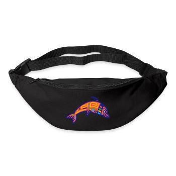 Inca culture, dolphin - Bum bag - black - Front