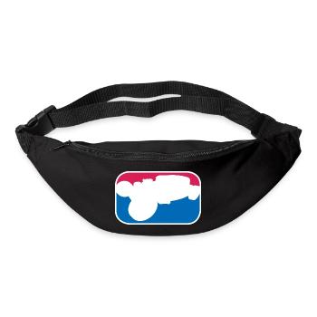 Hotrod Hot Rod V8 Tuning vintage lustiges Geschenk - Gürteltasche - Schwarz - Vorne