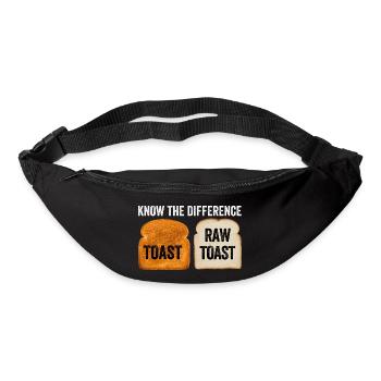 Know The Difference Toast Toast Breakfast lover - Bum bag - black - Front