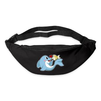 Delfin Fisch - Gürteltasche - Schwarz - Vorne