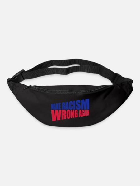 make racism wrong again - Gürteltasche - Schwarz