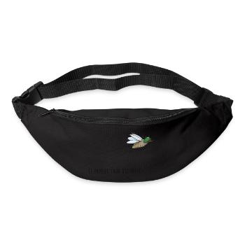 Le taon qui passe - Sac banane - noir - Devant