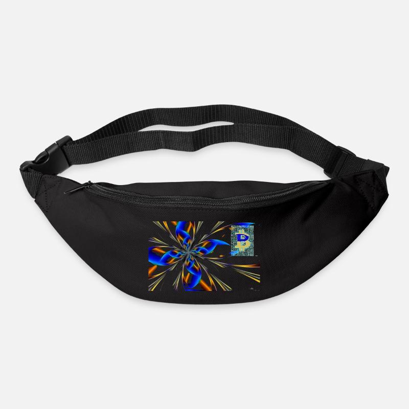 abstrait Bitcoin 2 - Sac banane - noir