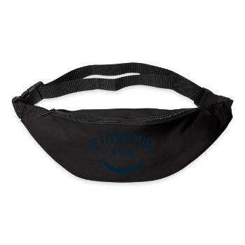 Je M'En Fous ! Je Suis Heureux - Sac banane - noir - Devant