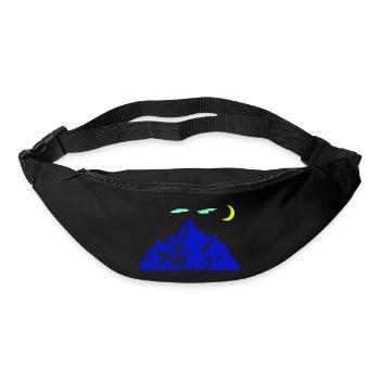mountain halbmond - Gürteltasche - Schwarz - Vorne