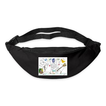 Das bisschen Haushalt macht sich gut zu zweit. - Gürteltasche - Schwarz - Vorne