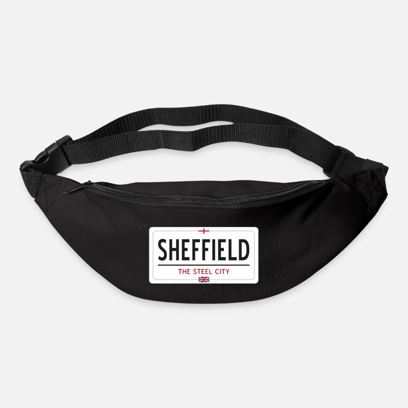 Ortsschild Sheffield - Gürteltasche - Schwarz