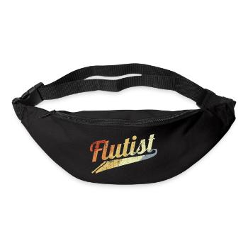 Flûtiste rétro - Sac banane - noir - Devant
