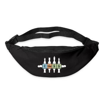 Schach retro Figuren Periodensystem lustig Symbol - Gürteltasche - Schwarz - Vorne