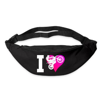 Supermoto Dirt Bike Motocross Freestyle Moto Femme - Sac banane - noir - Devant