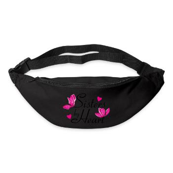 Schwestern im Herzen - Gürteltasche - Schwarz - Vorne