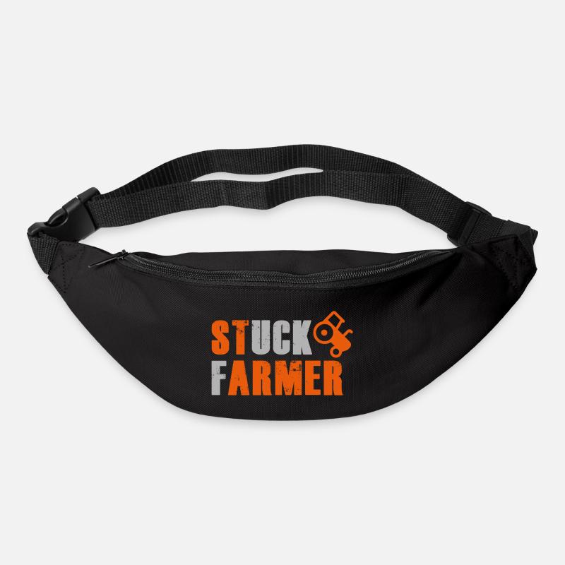 STUCK FARMER DARK - Bum bag - black