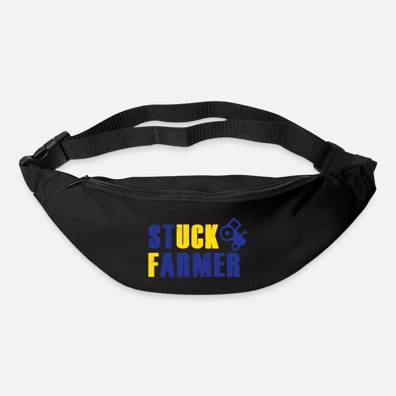 STUCK FARMER BLUE YELLOW - Bum bag - black