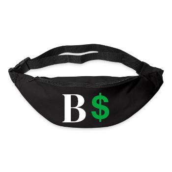 Letter b dollar - Bum bag - black - Front