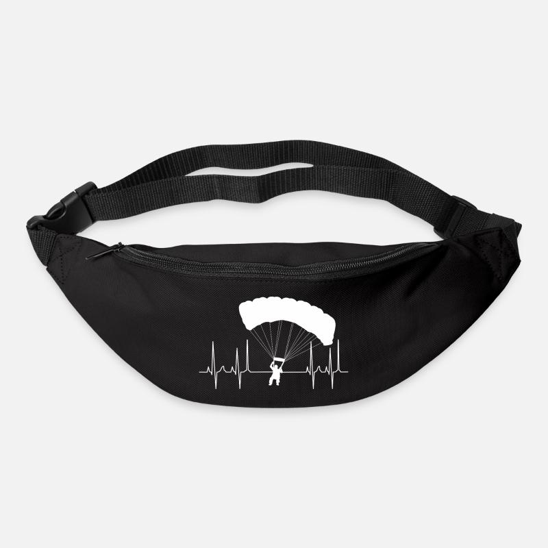 Cardiogram Paraglider White - Bum bag - black