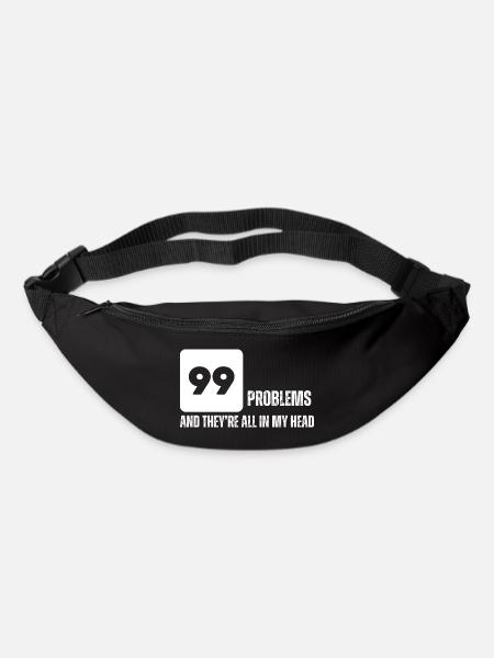 Bold Numeric Graphic Tee - Bum bag - black