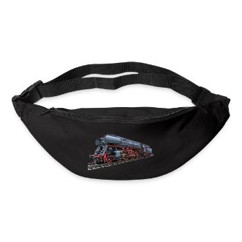 Locomotive à vapeur au look rétro 01 519 - Sac banane - noir - Devant