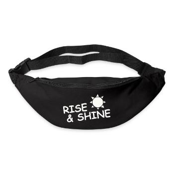RISE & SHINE - Gürteltasche - Schwarz - Vorne