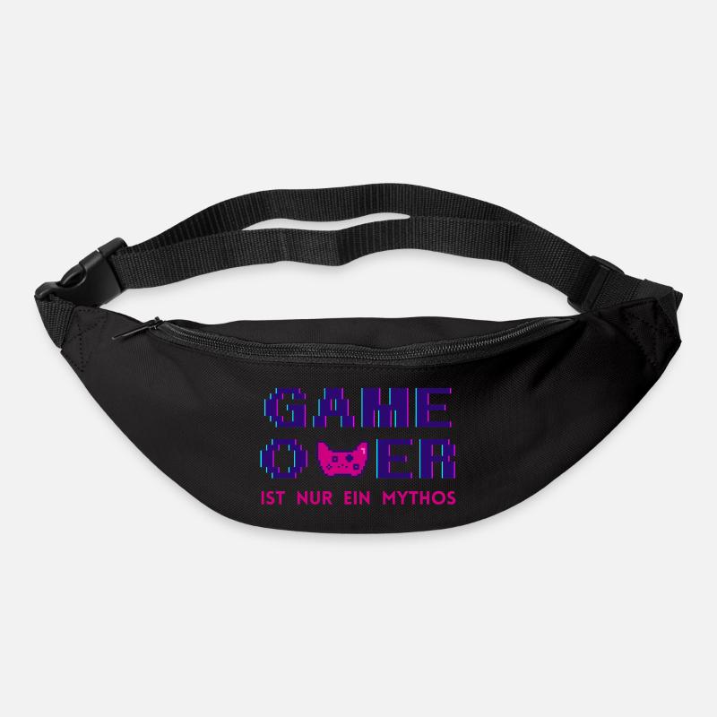 Game Over Mythos Dark Retro Pixel - Bum bag - black