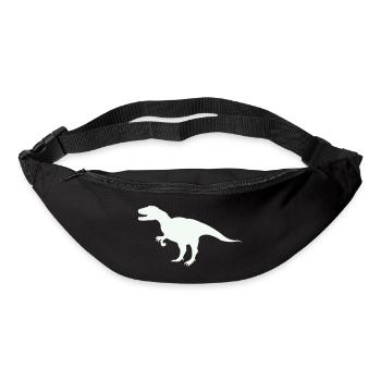 T-Rex Silhouette im Retro-Look - Gürteltasche - Schwarz - Vorne