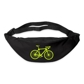 Rennrad Bicycle T-Shirt - Gürteltasche - Schwarz - Vorne