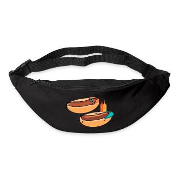 Hot sausages - Bum bag - black - Front