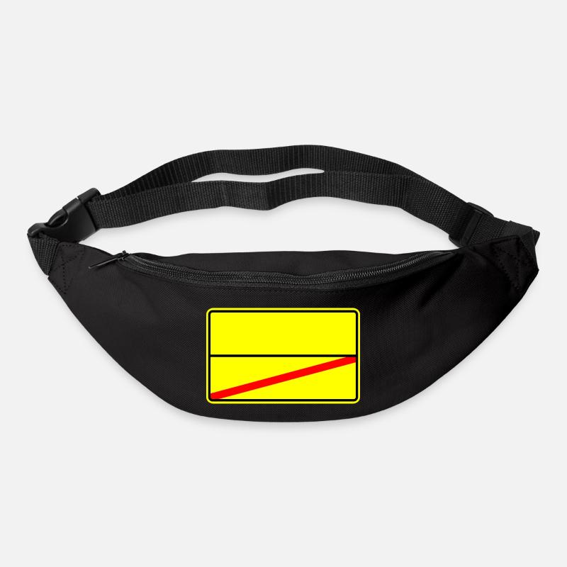 Ortsschild Vorlage - Gürteltasche - Schwarz