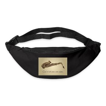 ceci nest pas une pipe - Saxophone and music lover - Gürteltasche - Schwarz - Vorne