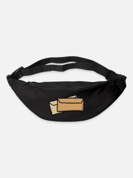 Lettres Enveloppes Postal envelopes mail - Sac banane - noir