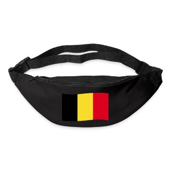 Belgische Fahne Belgien Wappen Belgier Belgierin - Gürteltasche - Schwarz - Vorne