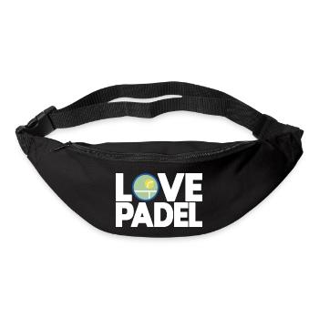Padel - Geschenk für Padel-Liebhaber - Gürteltasche - Schwarz - Vorne