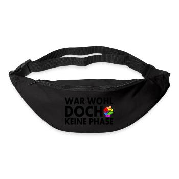 war wohl doch keine phase - Gürteltasche - Schwarz - Vorne