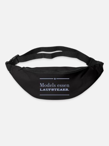 MODELS essen Lauf STEAKS +++ Funny and New Design! - Gürteltasche - Schwarz