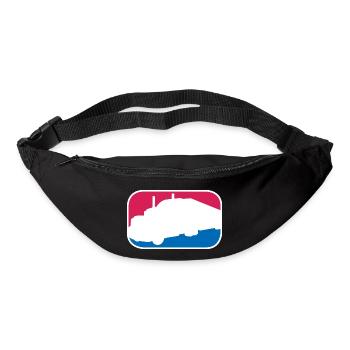 LKW Truck Lastkraftwagen Laster lustiges Geschenk - Gürteltasche - Schwarz - Vorne