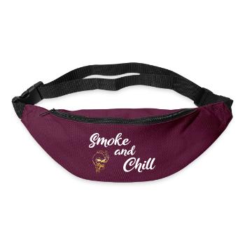Smoke and Chill White - Gürteltasche - Burgunderrot - Vorne