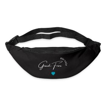 Bientôt grand frère - Sac banane - noir - Devant