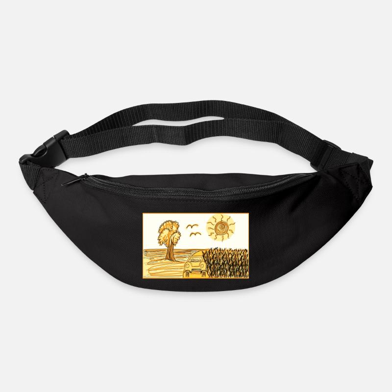 Paysage - Sac banane - noir