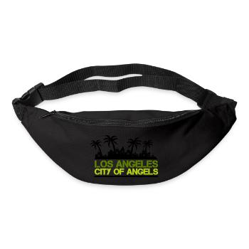 Ligne d’horizon de Los Angeles - Sac banane - noir - Devant