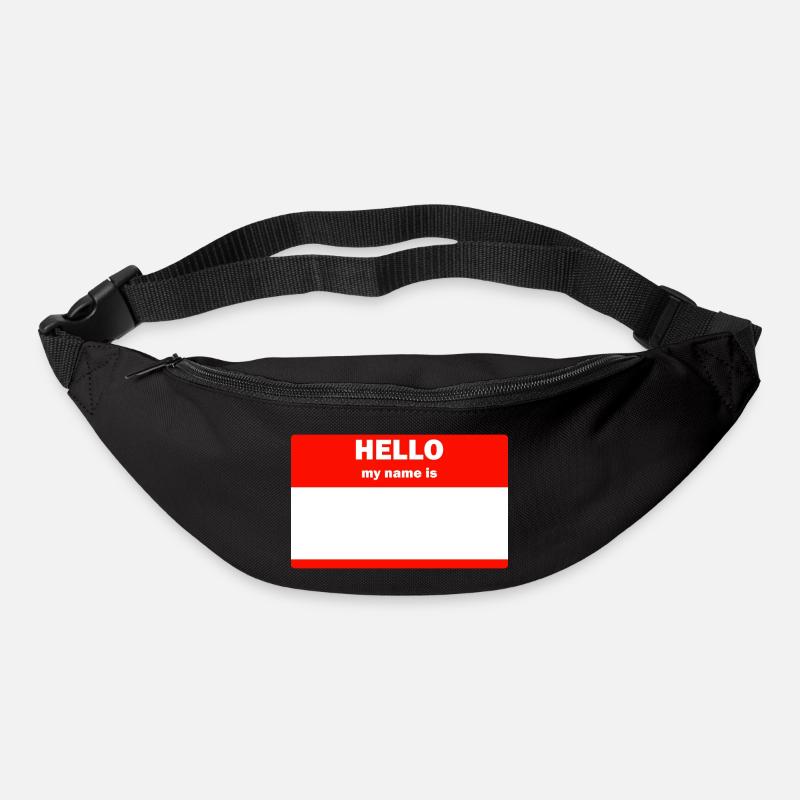 Hello my name is Hallo mein Name ist - Gürteltasche - Schwarz