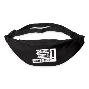 Normale Menschen machen mir Angst - Psych Design - Gürteltasche - Schwarz - Vorne