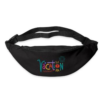 Colorful Valentine's Day Art with Heart Motifs - Bum bag - black - Front