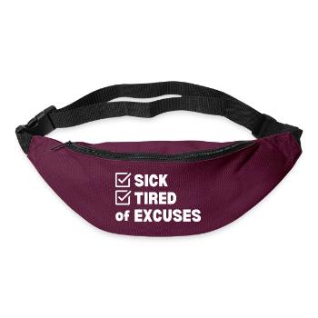 Sick and Tired - Gürteltasche - Burgunderrot - Vorne