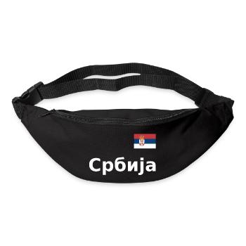 Look maillot Serbie - Србија - Flag Flag Chest - Sac banane - noir - Devant