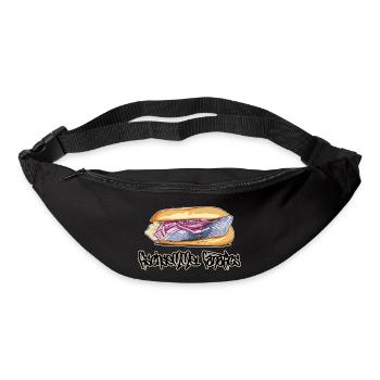 Rouleau de poisson // Illustration - Sac banane - noir - Devant
